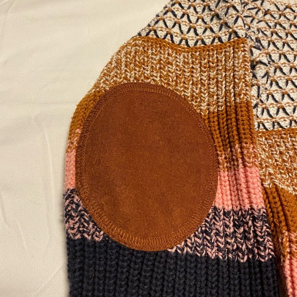 💚 Talbots | multi colour knit sweater with elbow patches - small petite - Picture 3 of 4